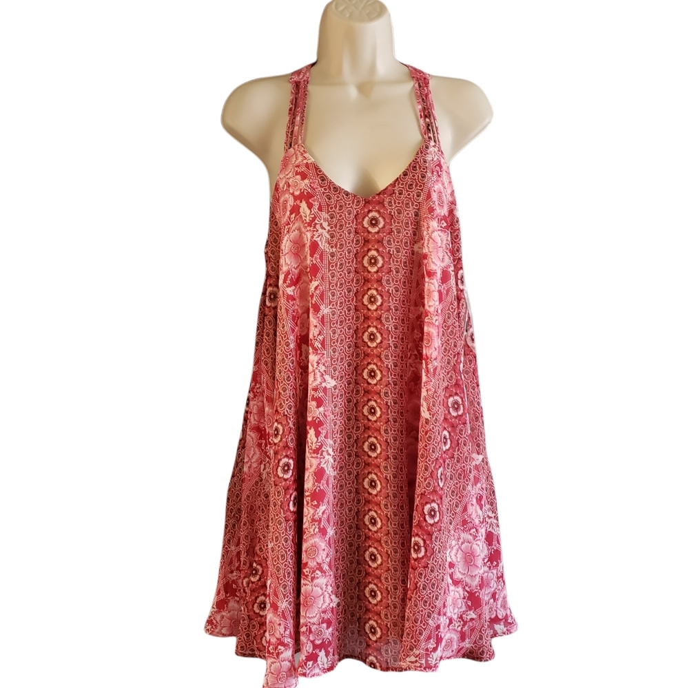 Speechlees Multicolor Strap Swing Dress Size Large MSRP $60
